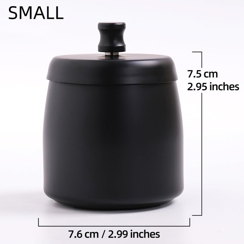 IN ONE Small Outdoor Ashtray with Lid for Cigarette, Smokeless Stainless Steel Ash Tray, Smell Proof Windproof Ashtrays for Outside Patio Home Office Tabletop, Odorless Car Ashtrays(2.99"x2.68"x2.95") - Image 2